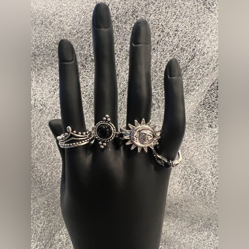 NEW: Choose Your 5 Pcs Elegant Vintage Stackable Style Finger Jewelry Decor